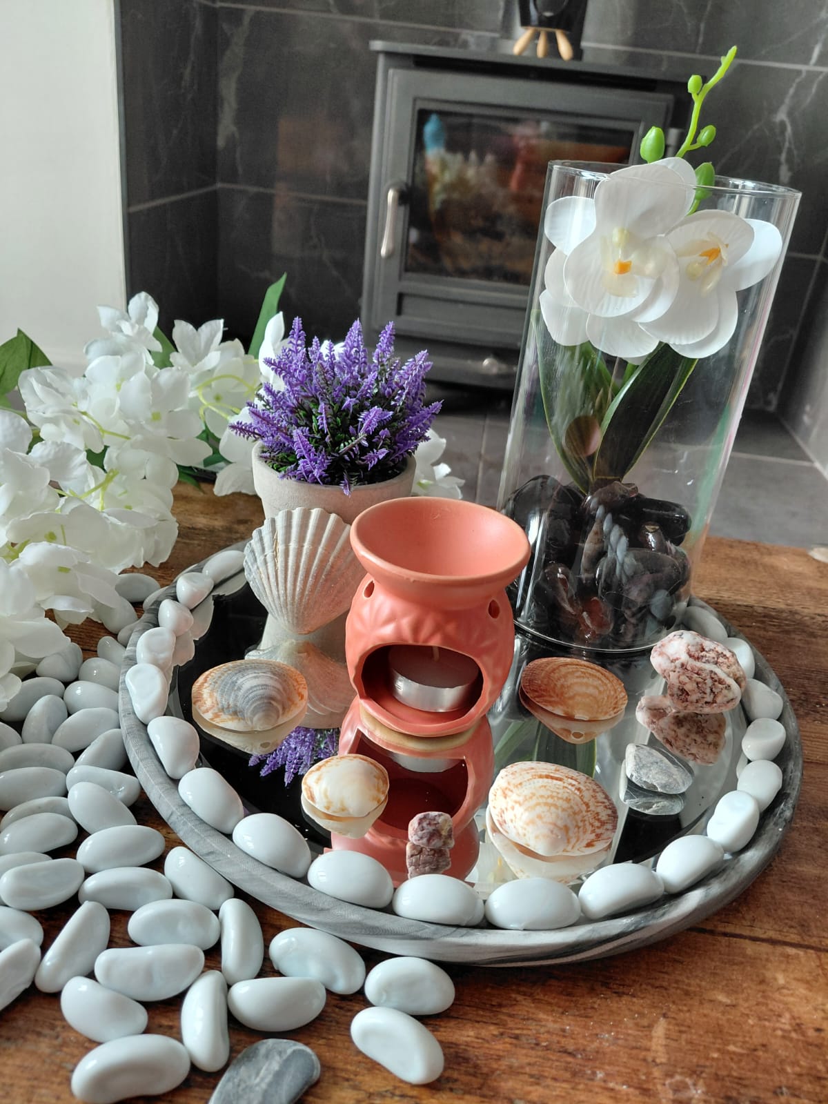 Small Orange Terracotta Burner